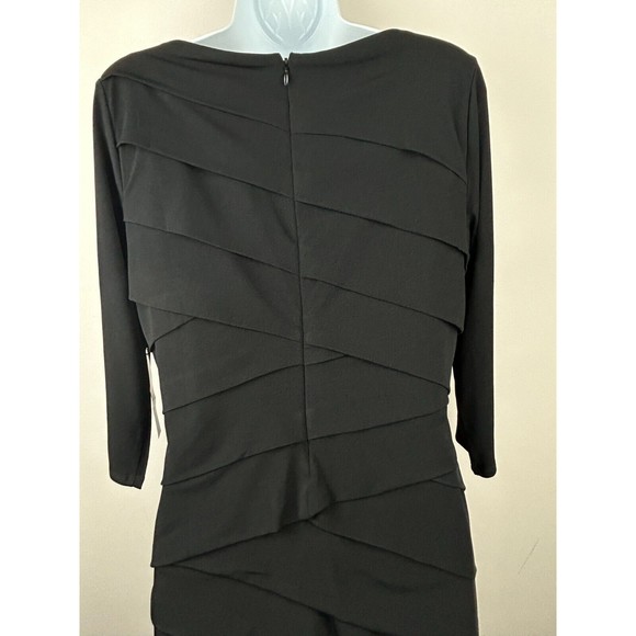 White House Black Market Shapewear Slimming Black Bandage Dress 14 Petite NWT - Picture 8 of 10